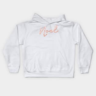 Noel - rose gold Kids Hoodie